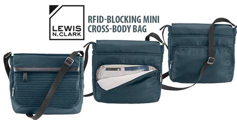 lewis n clark wea rfid-blocking cross-body bag|Shop Lewis N. Clark Wea Women’s RFID.